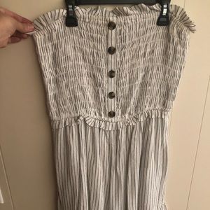 American Eagle Striped Romper Size L Long
